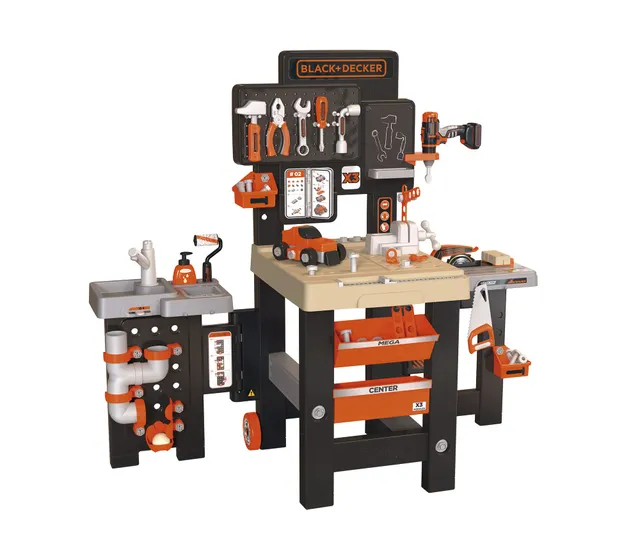 smoby-black-decker-mega-werkbank-spielwerkbank-100-teile-ab-3-j image 1